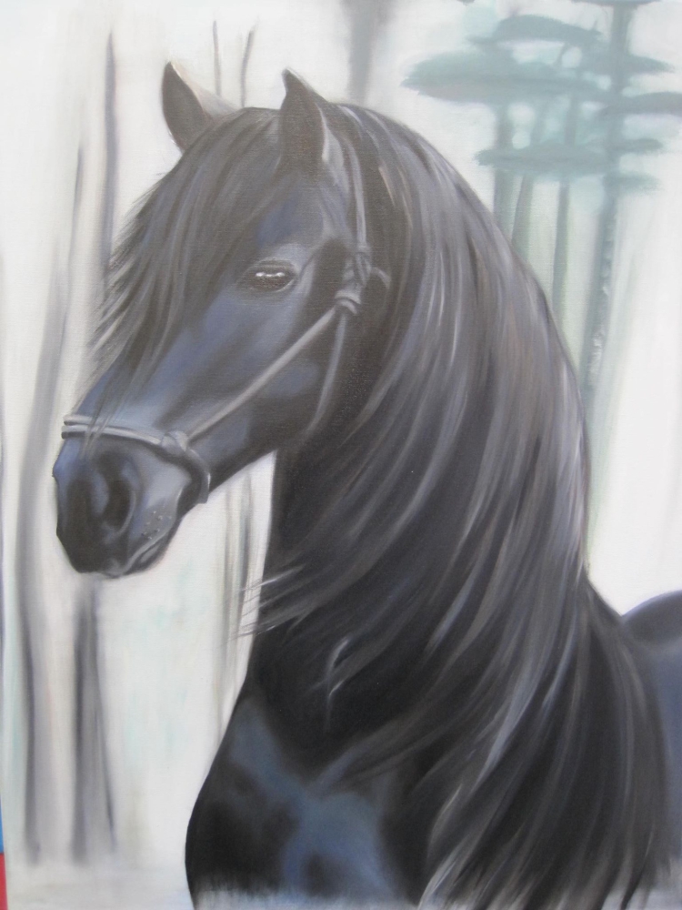 Black horse